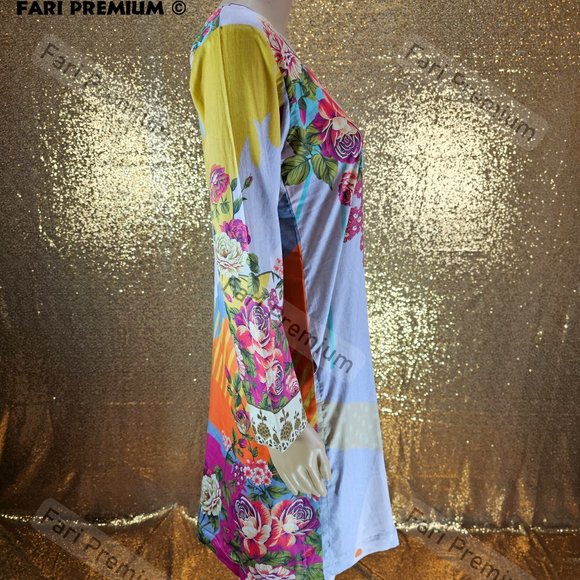 Asim Jofa 3PC Printed Lawn Cambric Cotton Shalwar Kameez Pakistani/Indian SMALL - Picture 7 of 12